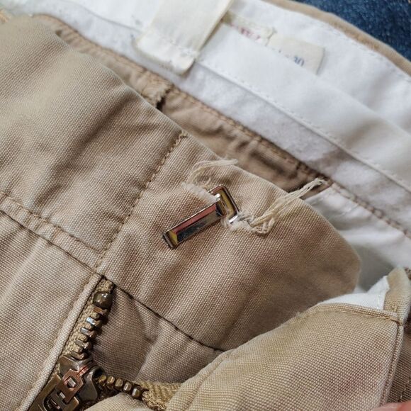 J.Crew Factory Men’s Classic Fit Chino Pants Beige Khaki 34x30 Casual Work - Picture 9 of 9